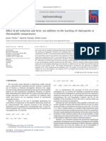 Effect of PH Reduction and Ferric Ion Addition On The Leaching of Chalcopyrite at Thermophilic Temperatures