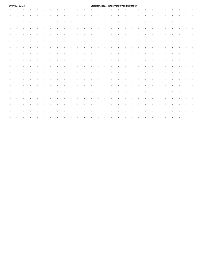 Make Your Own Grid Paper PDF
