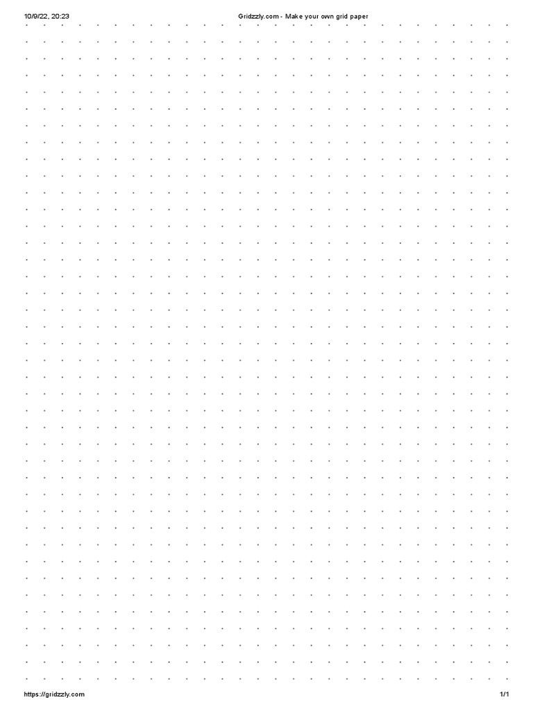 Make Your Own Grid Paper PDF