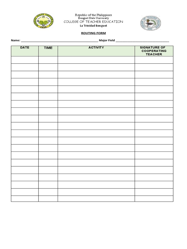 Routing Form | PDF