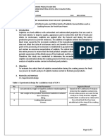 Pre-Validation Study On CCP 3 (Soaking)