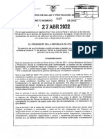 Decreto No. 647 de 2022