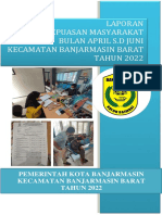 Indeks Kepuasan Masyarakat Kecamatan BJB 2022
