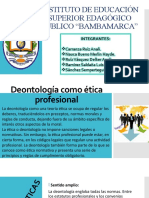 Deontología como ética profesional en el Instituto de Educación Superior Edagógico Público Bambamarca