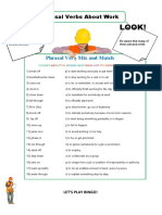 Phrasal Verbs About Work CLT Communicative Language Teaching Resources