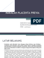 Makalah Placenta Previa