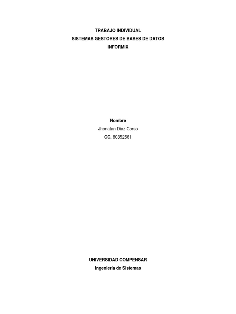Sgbd informix pdf gesti n de datos edad de informaci n