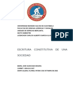 ESCRITURA DE CONSTITUCION DE SOCIEDAD