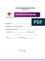 CONSTANCIA de Atenciòn A Paciente