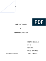 Reporte Quimica Viscosidad y Temperatura