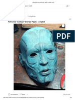 Patinated 'Coldcast' Bronze Mask I Sculpted - Pics