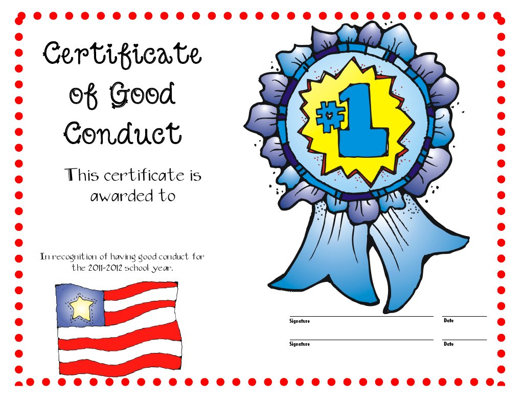 Good Conduct Award Certificate | PDF | Career & Growth