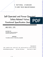 Self-Operated and Power-Operated Safety-Related Valves Functional Specification Standard