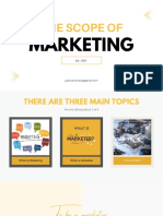 The scope of marketing: Understanding what is marketed and who markets