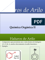 QUIMICA ORGANICA II III Halogenuros de Arilo