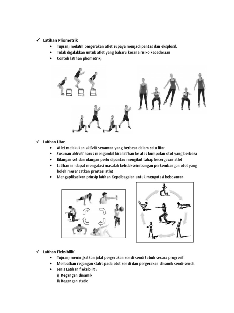 Latihan Pliometrik dan Fleksibiliti Atlet | PDF