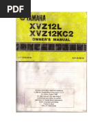 Download 1983 Owners Manual XVZ12 Yamaha Venture by Dingy101 SN59979734 doc pdf