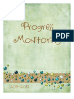 Progress Monitoring Binder Cover