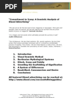 Download Commitment to Irony- A Semiotic Analysis of Diesel Ads by Filiz Ozturk SN59980039 doc pdf