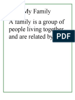 My Family Dotted Worksheet