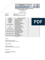 Attendance Sheet