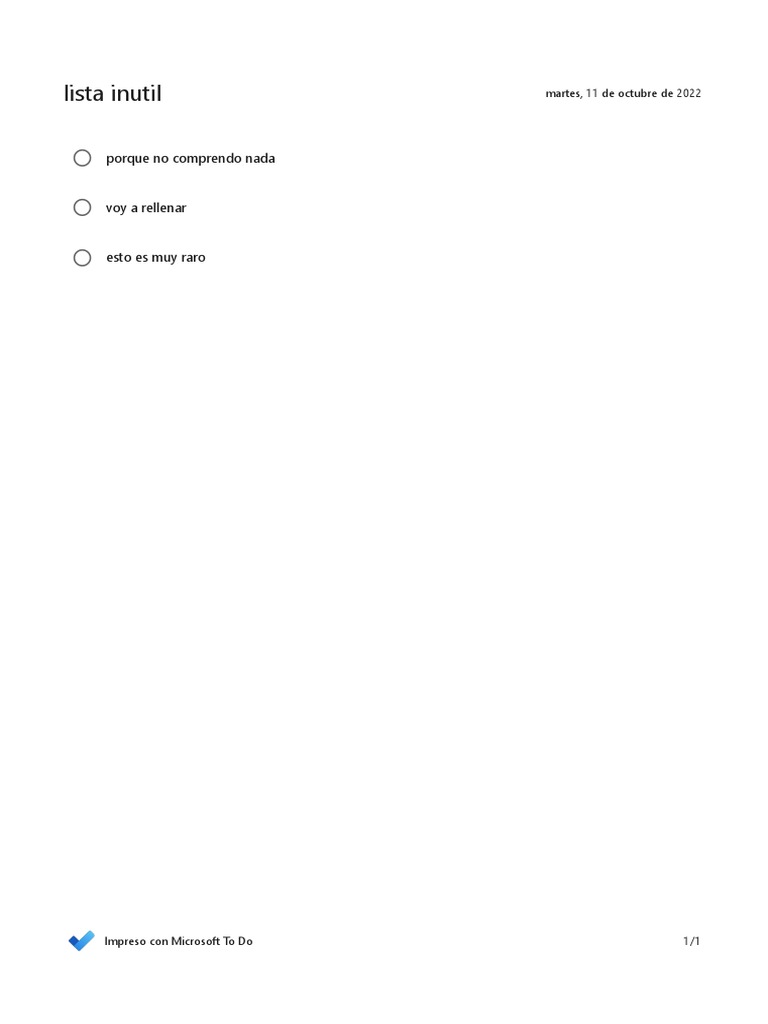 Lista Inutil Mejorada | PDF