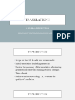 The Process of Translation