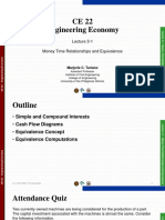 CE 22 Lecture 3-1 Simple and Compound Interest, Single Cash Flows