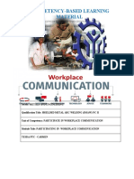 No. 1 - Participate in Workplace Communication