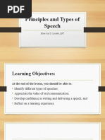 Principles and Types of Speech