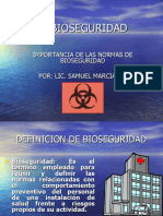 Bioseguridad Enfermedades