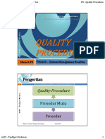 TIN420 9 Quality Procedure