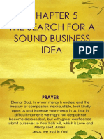 Chapter 5 The Search For A Sound Business Idea