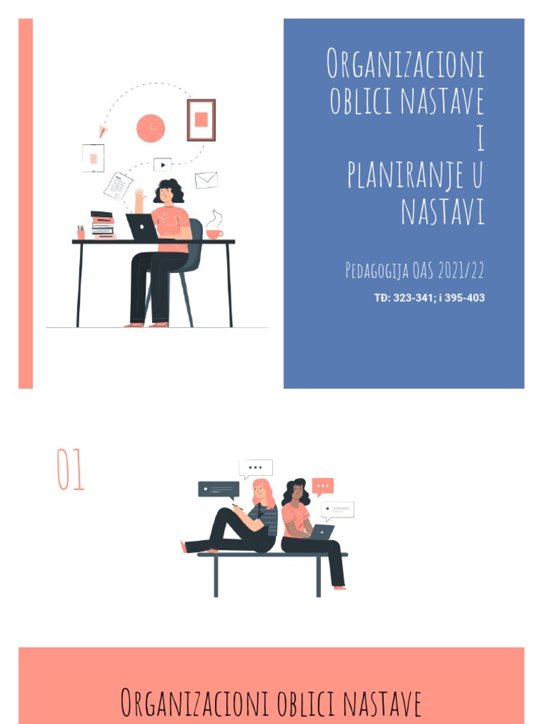 Organizacioni Oblici Nastave I Planiranje U Nastavi | PDF
