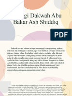 Strategi Dakwah Abu Bakar Ash Shiddiq