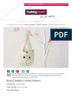 Crochet Bunny Basket Pattern