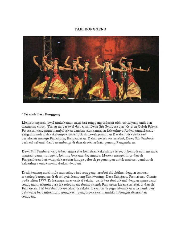 Tari Ronggeng | PDF
