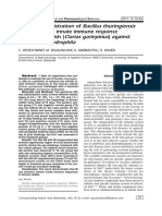 Dietary Administration of Bacillus Thuringiensis On The Cellular Innate Immune Response of African Catfish (Clarias Gariepinus) Against