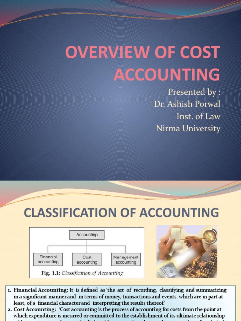 Chapter 01 (Overview of Cost) PDF Cost Accounting Labour Economics