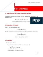 MODULE 3 - Separation of Variables