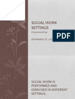 Social Work Settings: Primary, Secondary, and Government