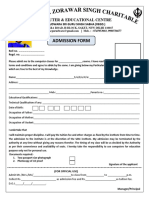 Addmission Form