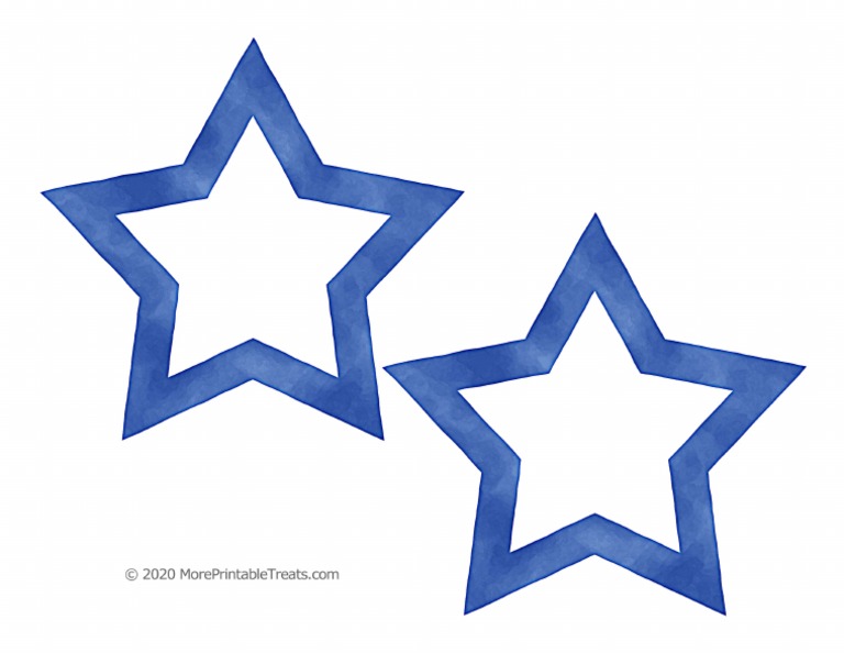 Sapphire Blue Watercolor Star Frames 1 PDF