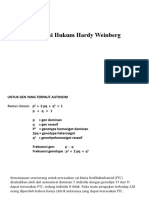 Terapan Hukum Hardy Weinberg