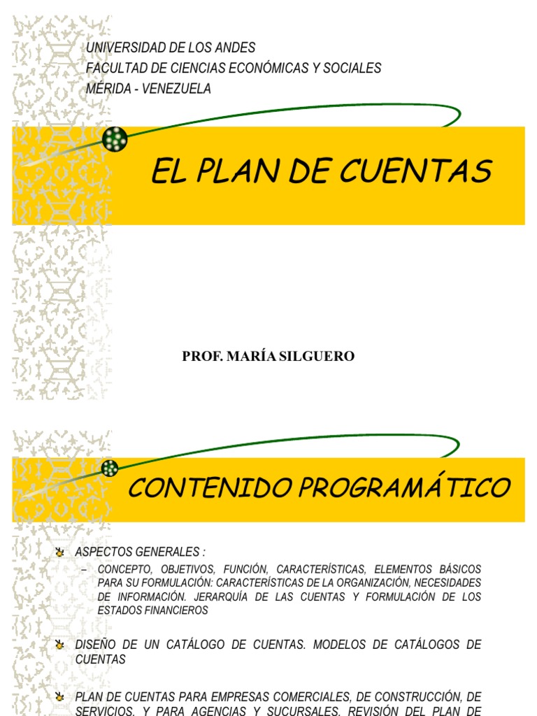 El Plan de Cuentas | PDF | Contabilidad | Estado de resultados