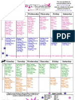 2011-2012 Class Schedule