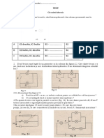 Test Clasa - VI Circuite Electrice