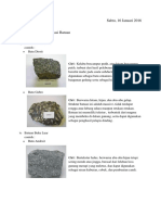 Klasifikasi Batuan Geografi