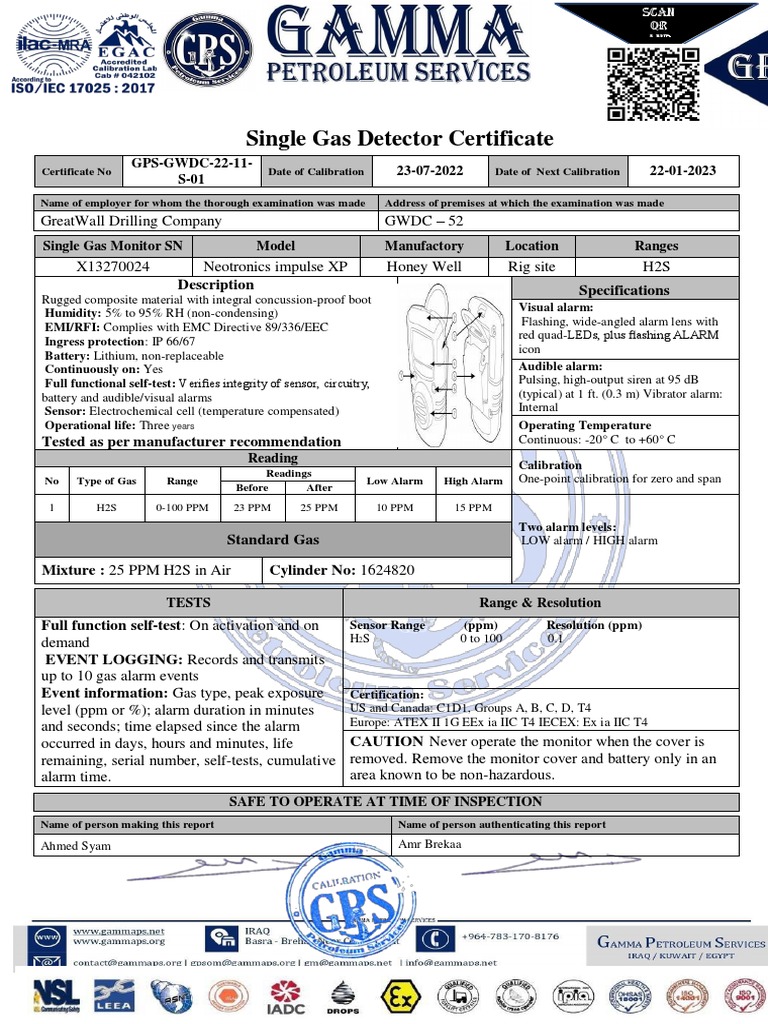 10Single Gas Detectors Calibration PDF Sensor Calibration