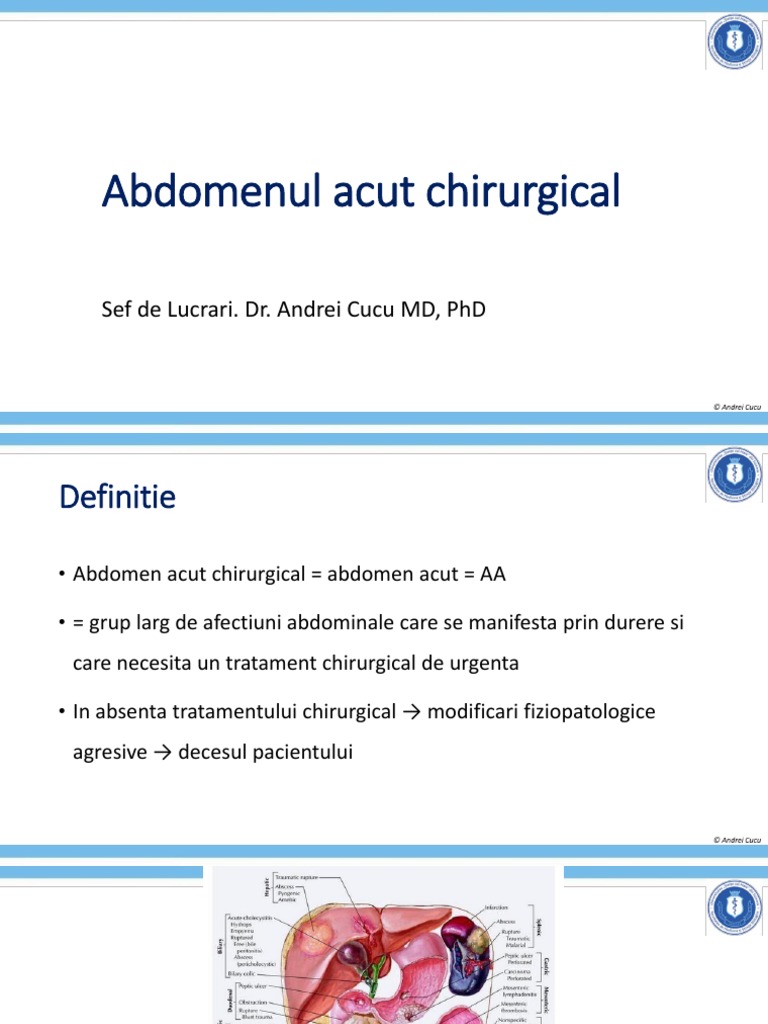 Abdomenul Acut Chirurgical | PDF